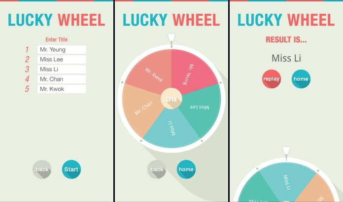 Aplikasi Lucky Wheel