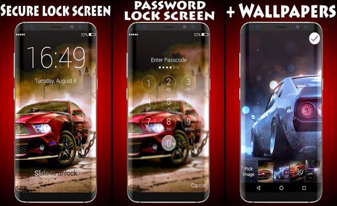 Aplikasi Super Car Lock Screen